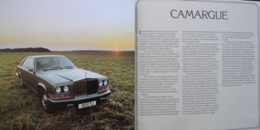 Rolls-Royce Camargue Modelprogram 1975 Carbrochure (6951)